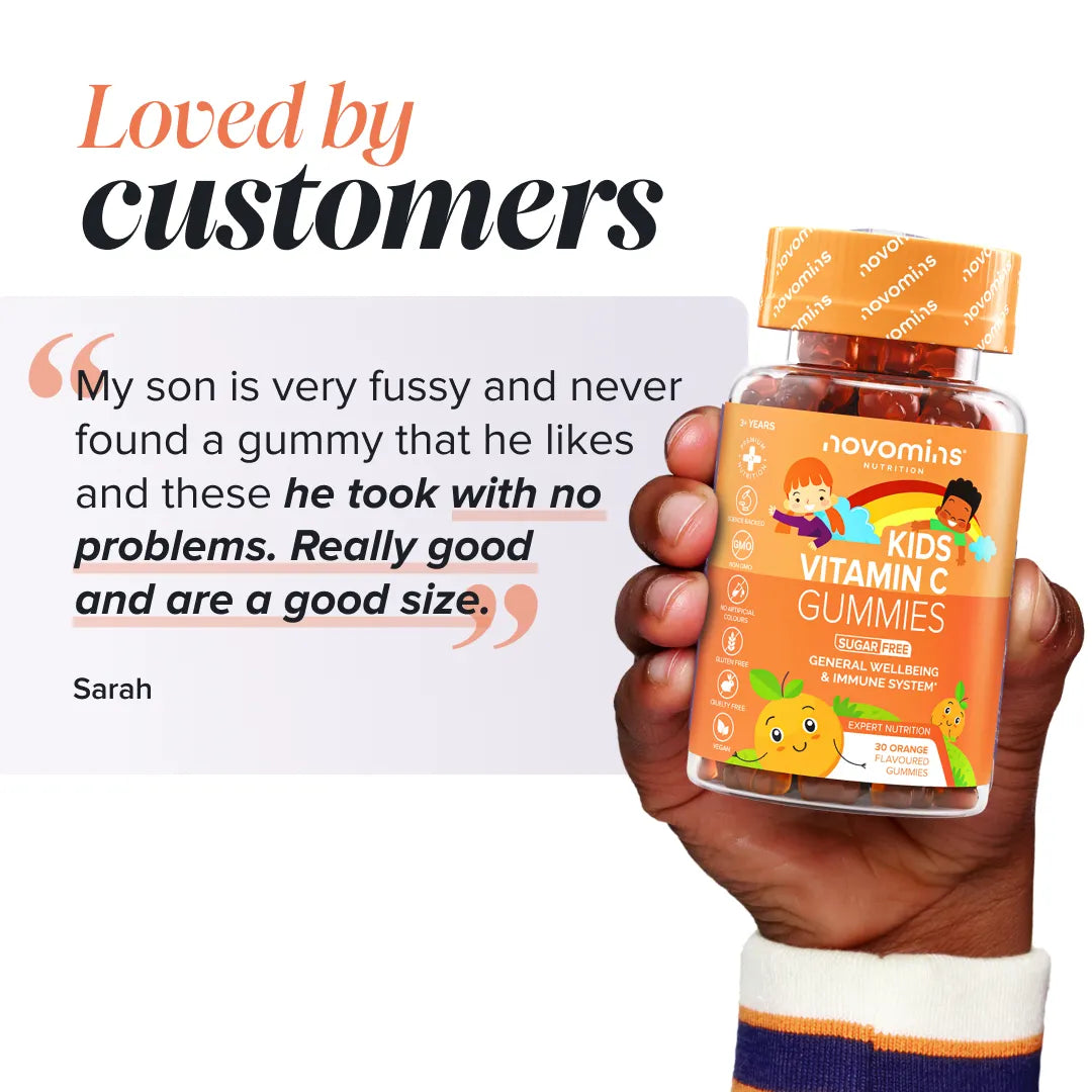 Novomins Vitamine C Enfants gummies sureau immunité