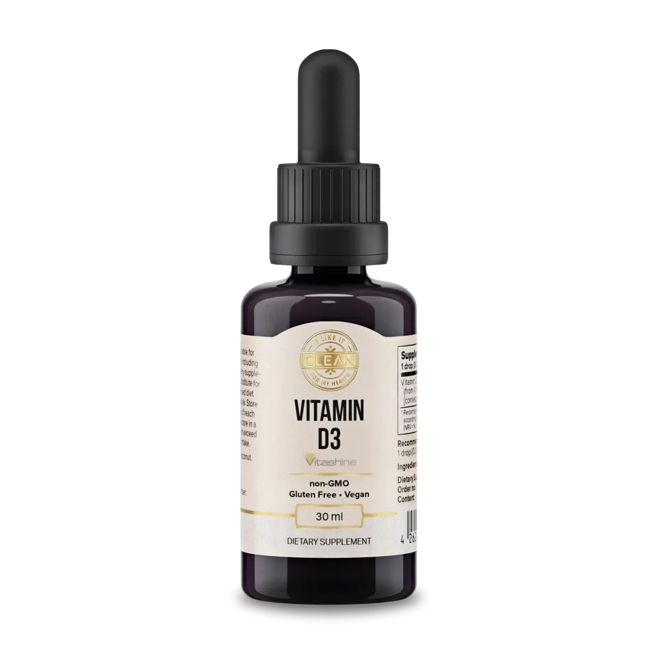 i like it clean Vitamin D3 gouttes 30 ml vegan 1000 UI