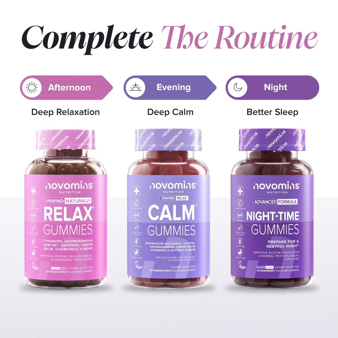 Novomins Relax Gummies ashwagandha KSM-66 calme