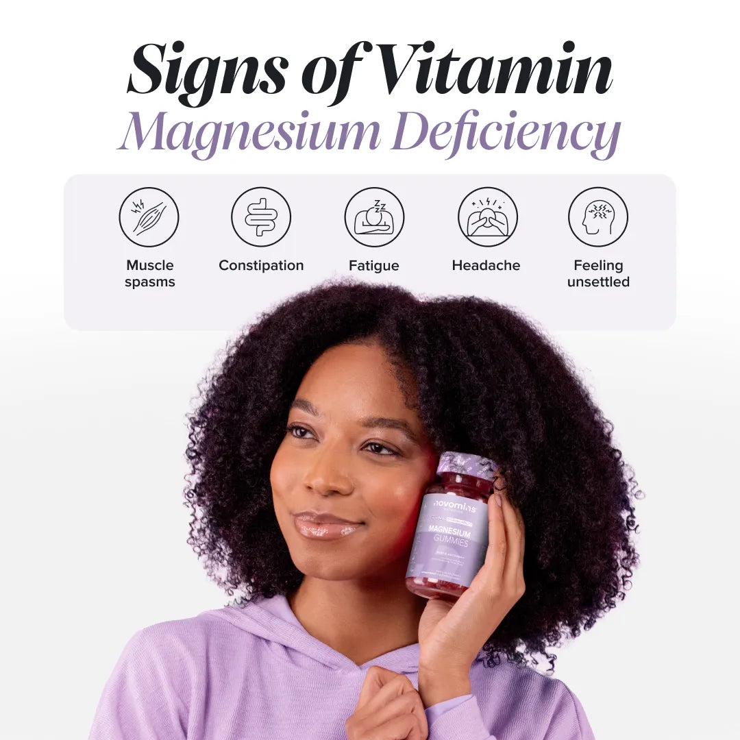 Novomins Énergie Gummies Magnésium 1636 mg fatigue