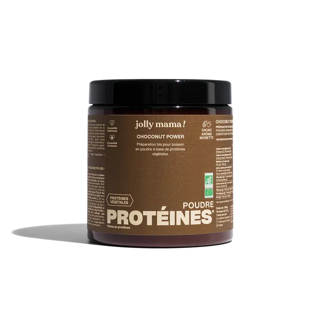 Jolly Mama Compléments Choconut power poudre protéinée 1 mois cacao