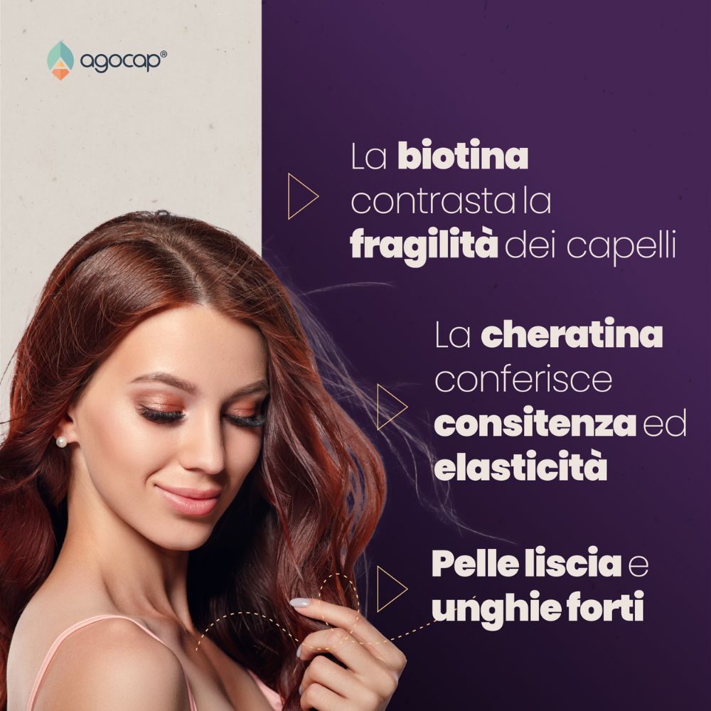 Agocap Cherabiotin biotine kératine cheveux