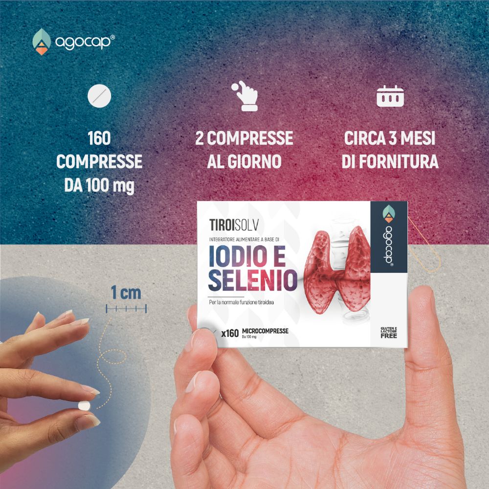 Agocap Vitamine e Minerali Tiroisolv iode sélénium thyroïde