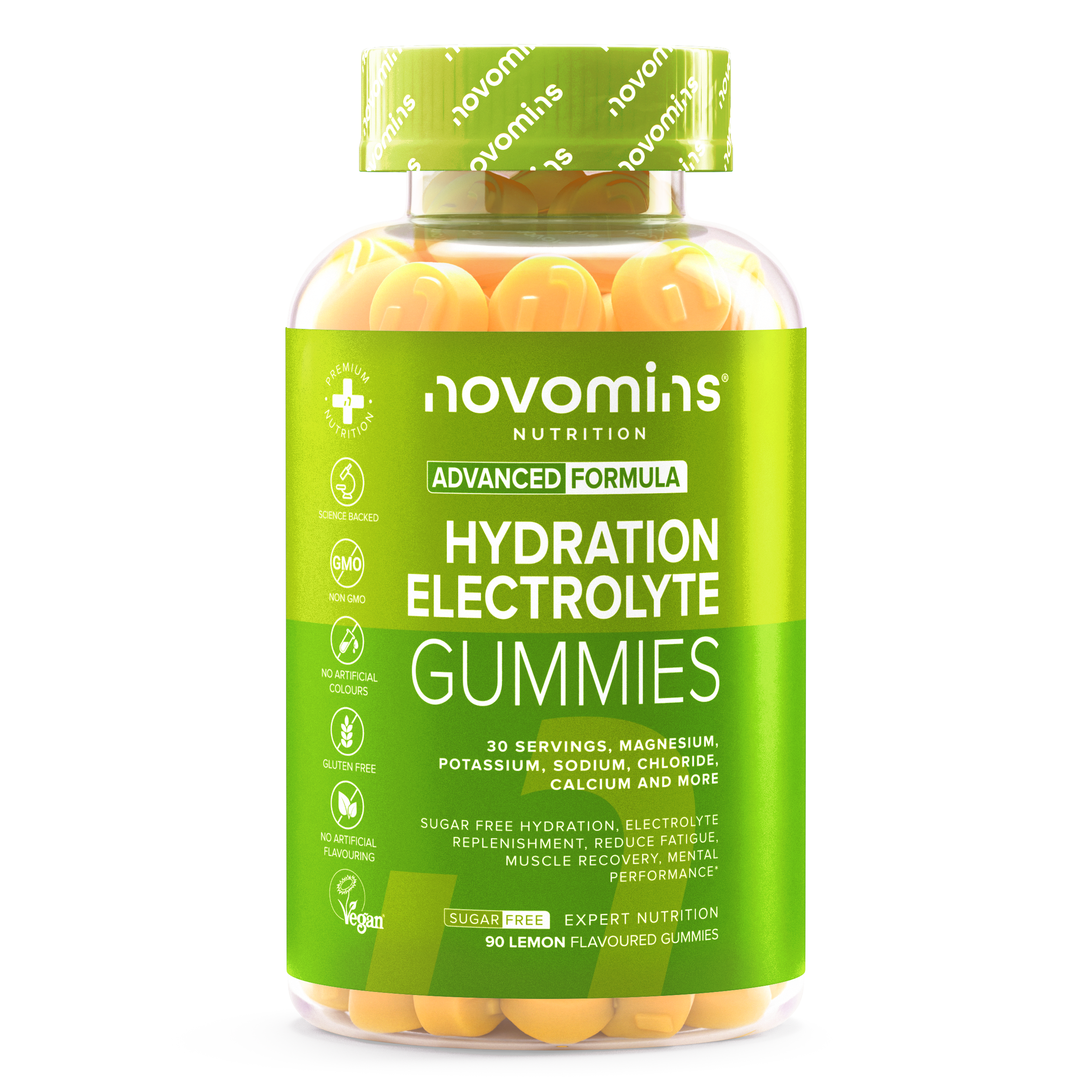Novomins Sport & Endurance Hydratation Électrolytes Citron