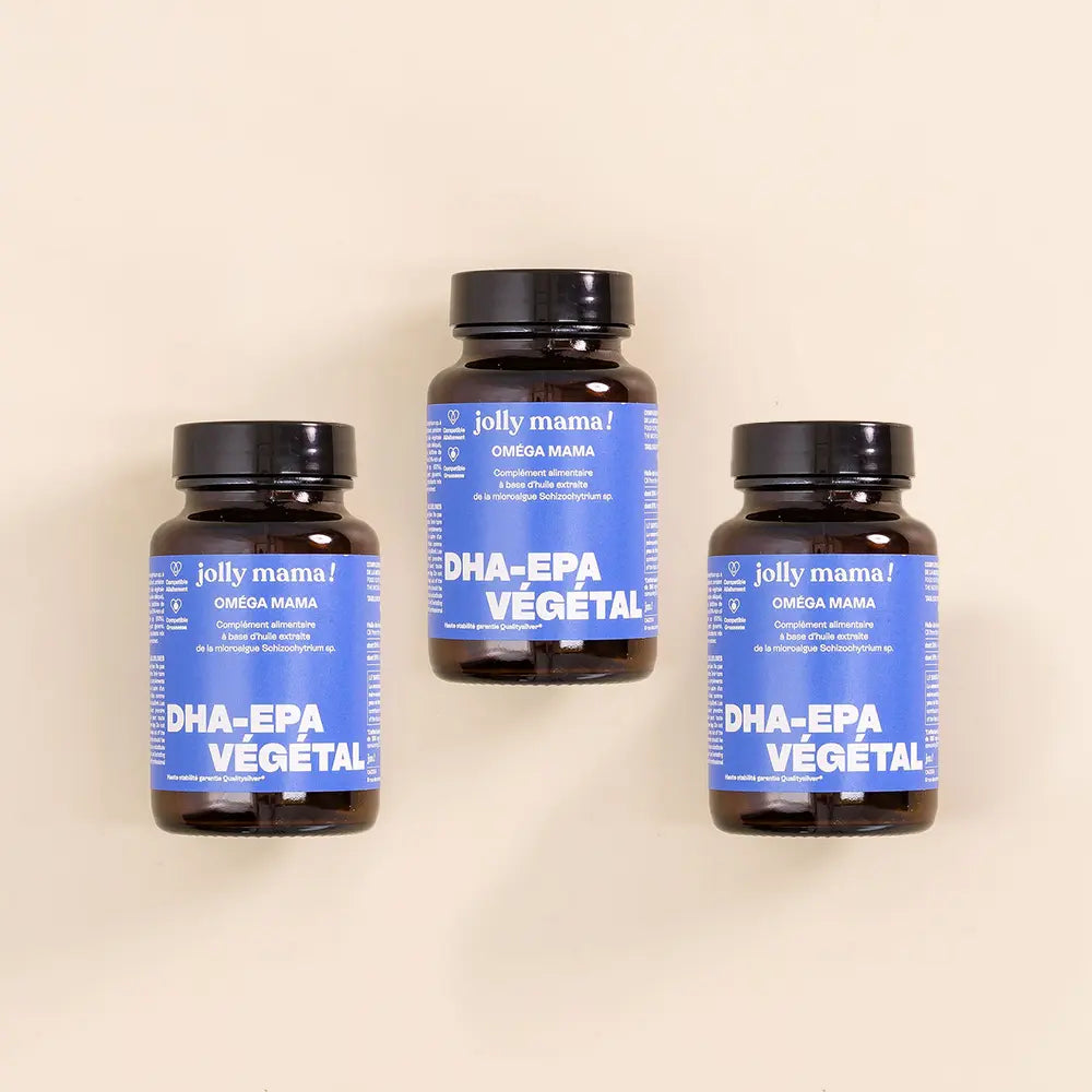 Jolly Mama Omega Mama complément DHA oméga 3 vegan 1 mois