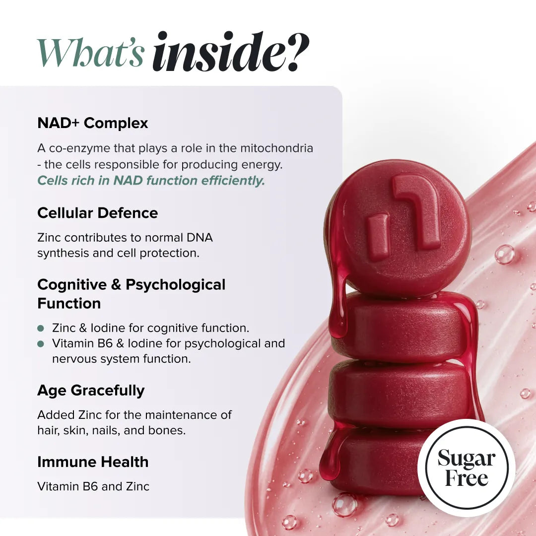 Novomins Énergie Gummies NAD+ gummies énergie mitochondrie