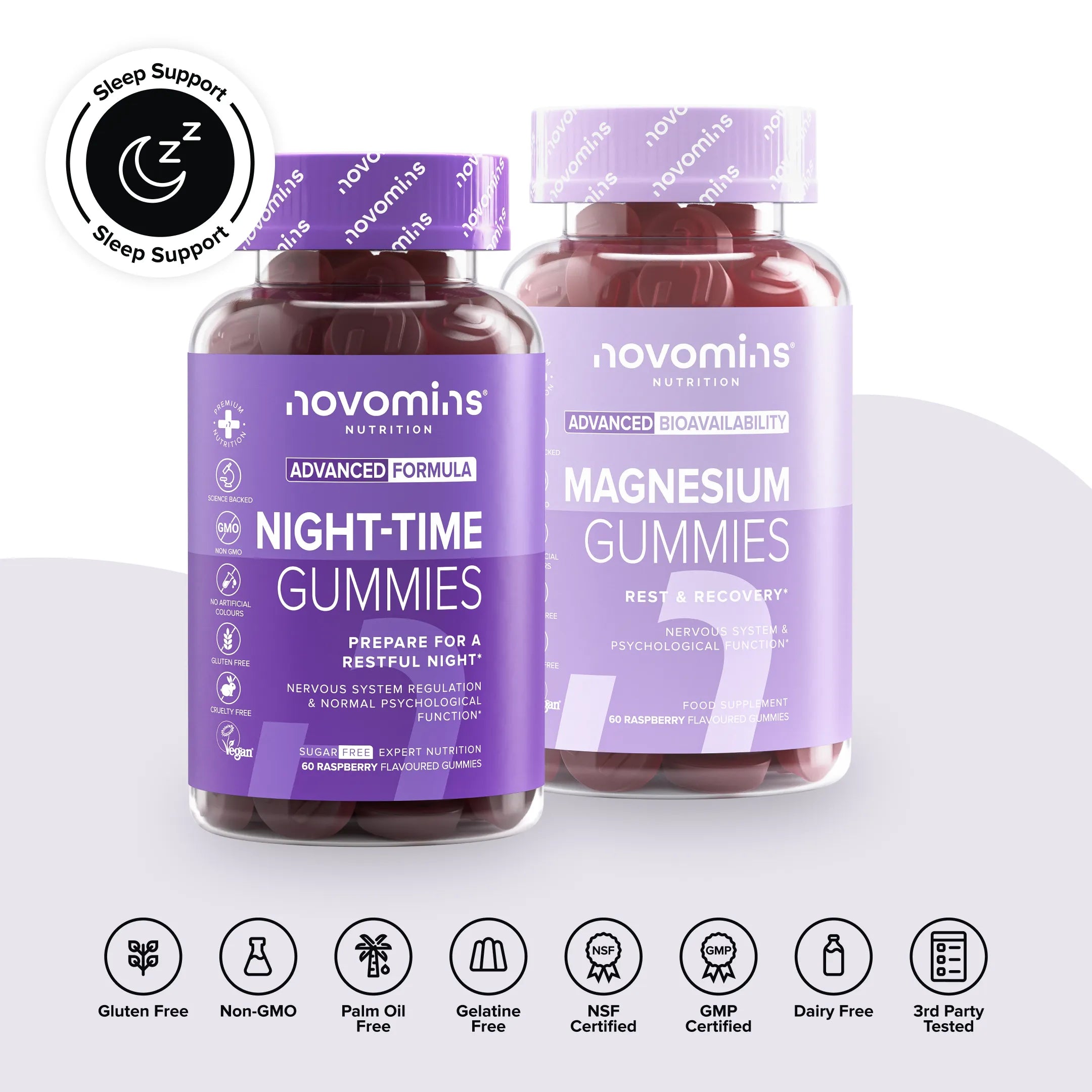 Novomins Coffrets & Packs Pack Sommeil gummies magnésium zinc