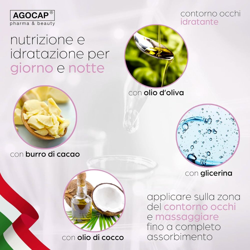 Agocap Skincare Contour Yeux crème acide hyaluronique