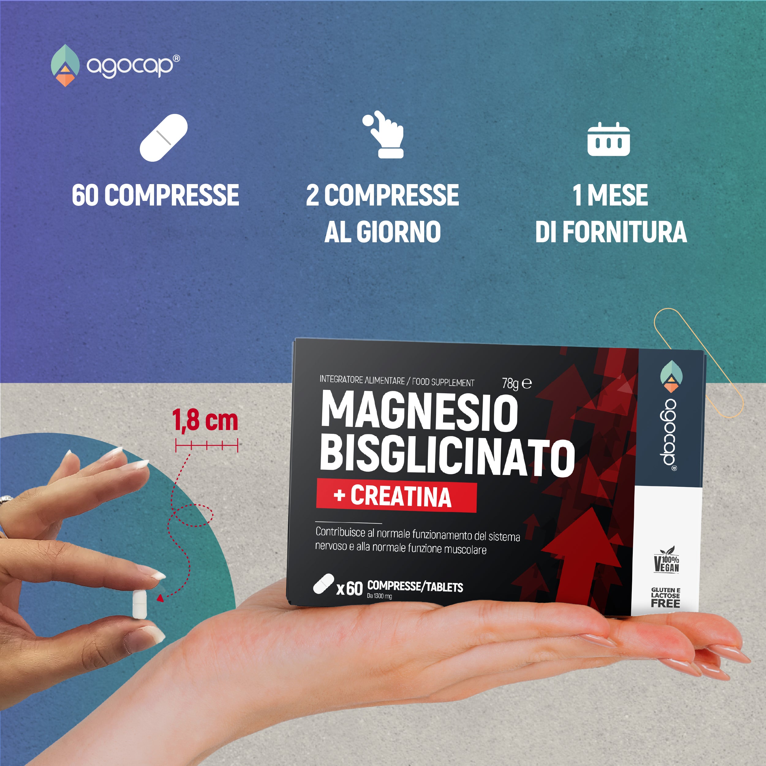 Agocap Stress Stanchezza complément magnésium créatine stress