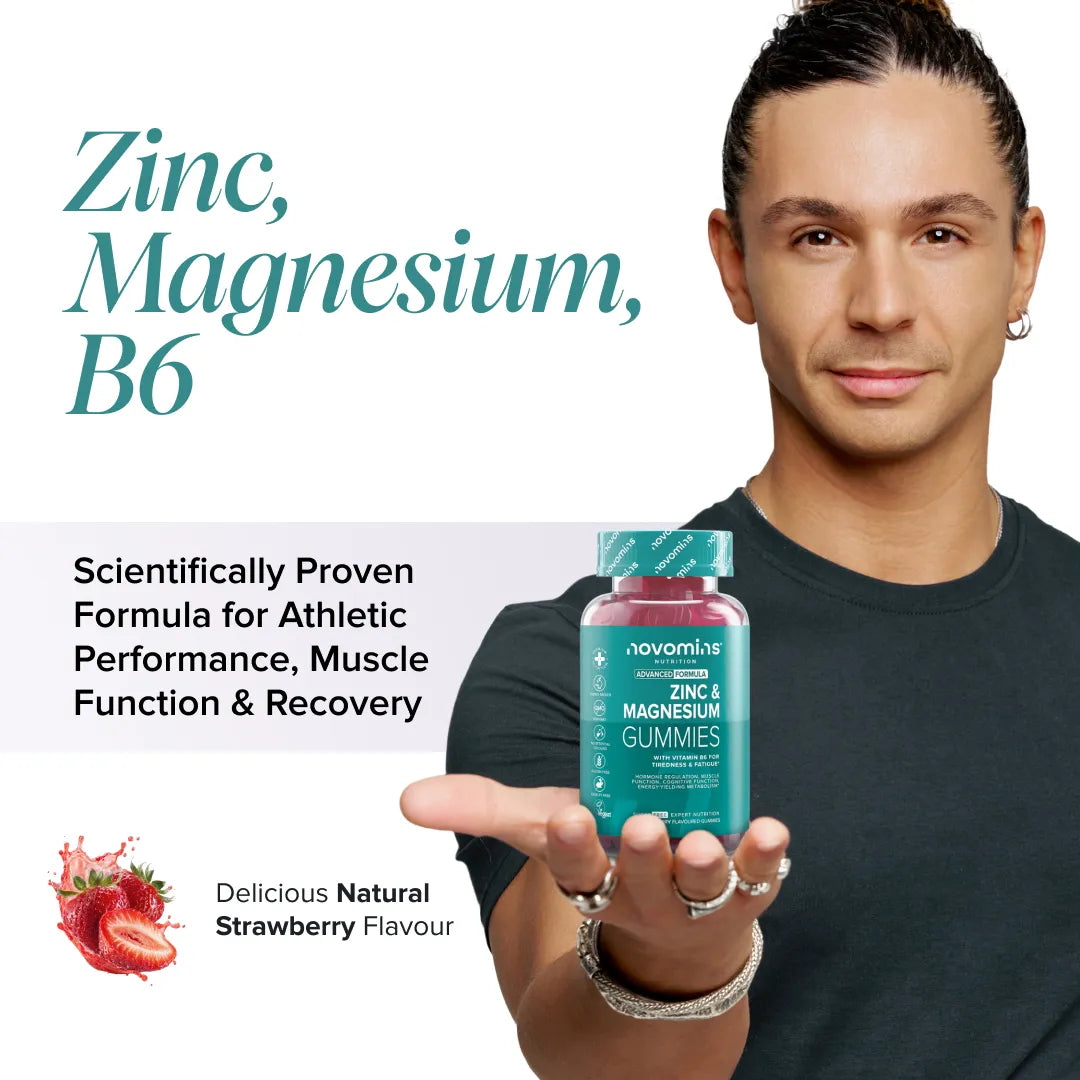 Novomins Zinc Magnésium B6 gummies sans sucre immunité