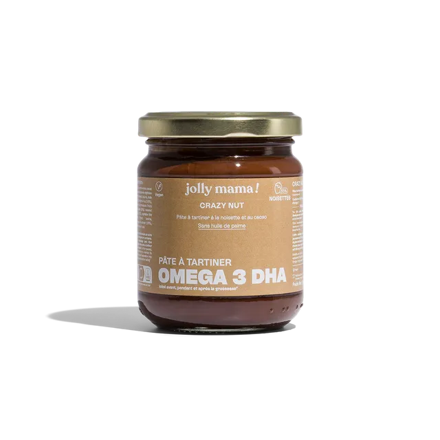 Jolly Mama Crazy nut pâte à tartiner cacao noisettes DHA