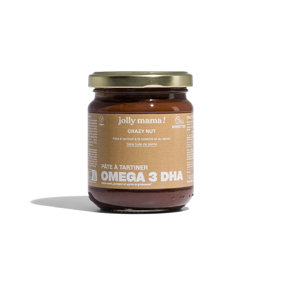 Jolly Mama Crazy nut pâte à tartiner cacao noisettes DHA