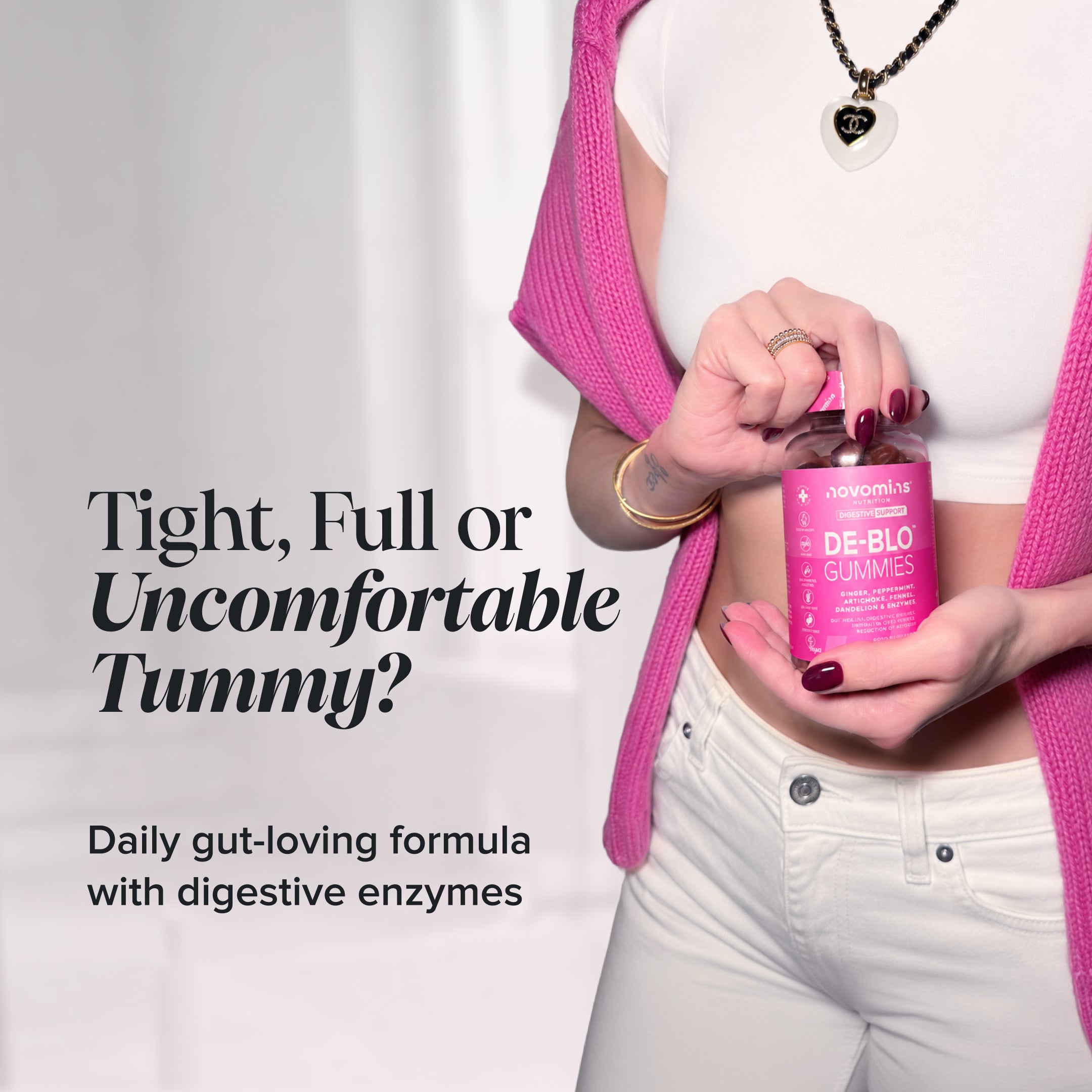 Novomins Anti-Ballonnements Gummies digestion 2 milliards
