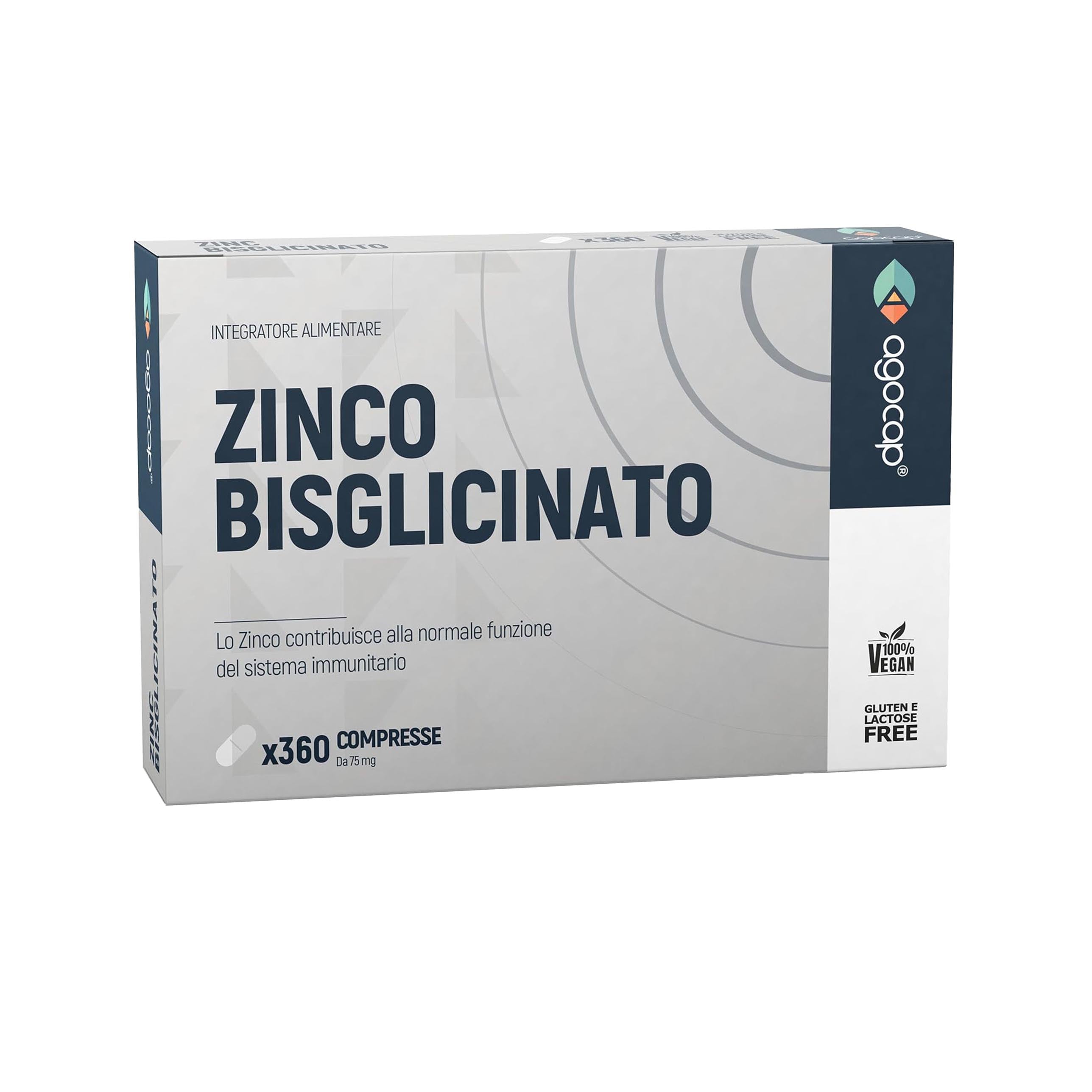 Agocap Zinc bisglycinate 15 mg 360 comprimés