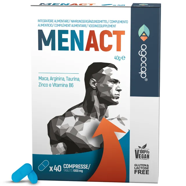 Agocap MENACT maca homme complément 40 gélules énergie