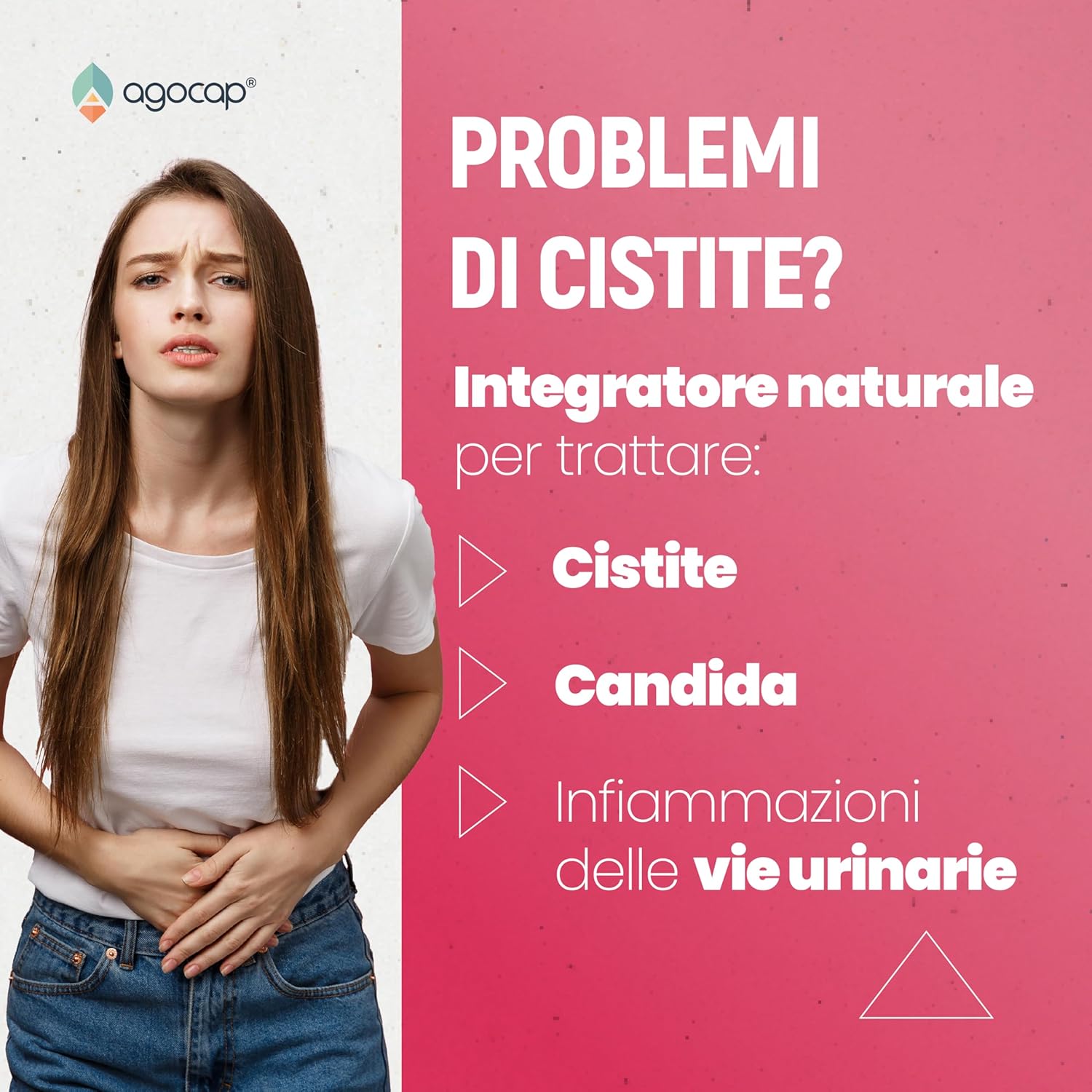 Agocap Cistiflor complément urinaire D-mannose 30 gélules