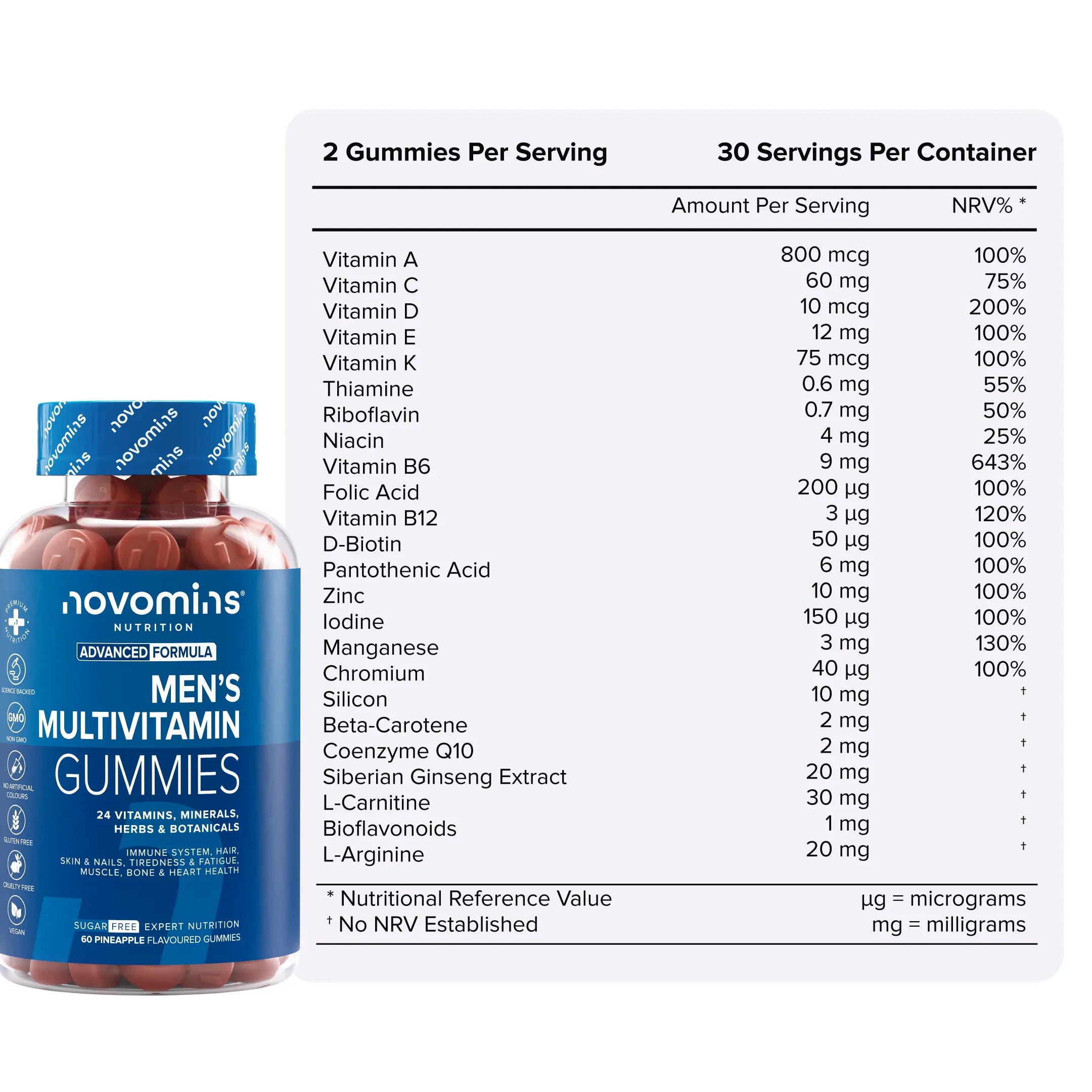 Novomins Hommes 40 ans pack 3 gummies testostérone