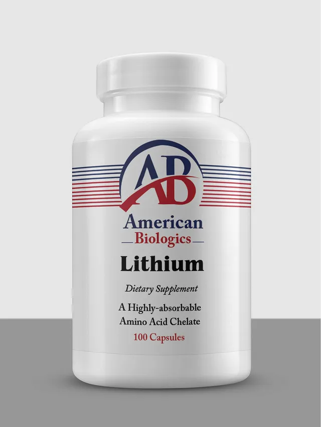 American Biologics Minerals Lithium gélule lithium arginate