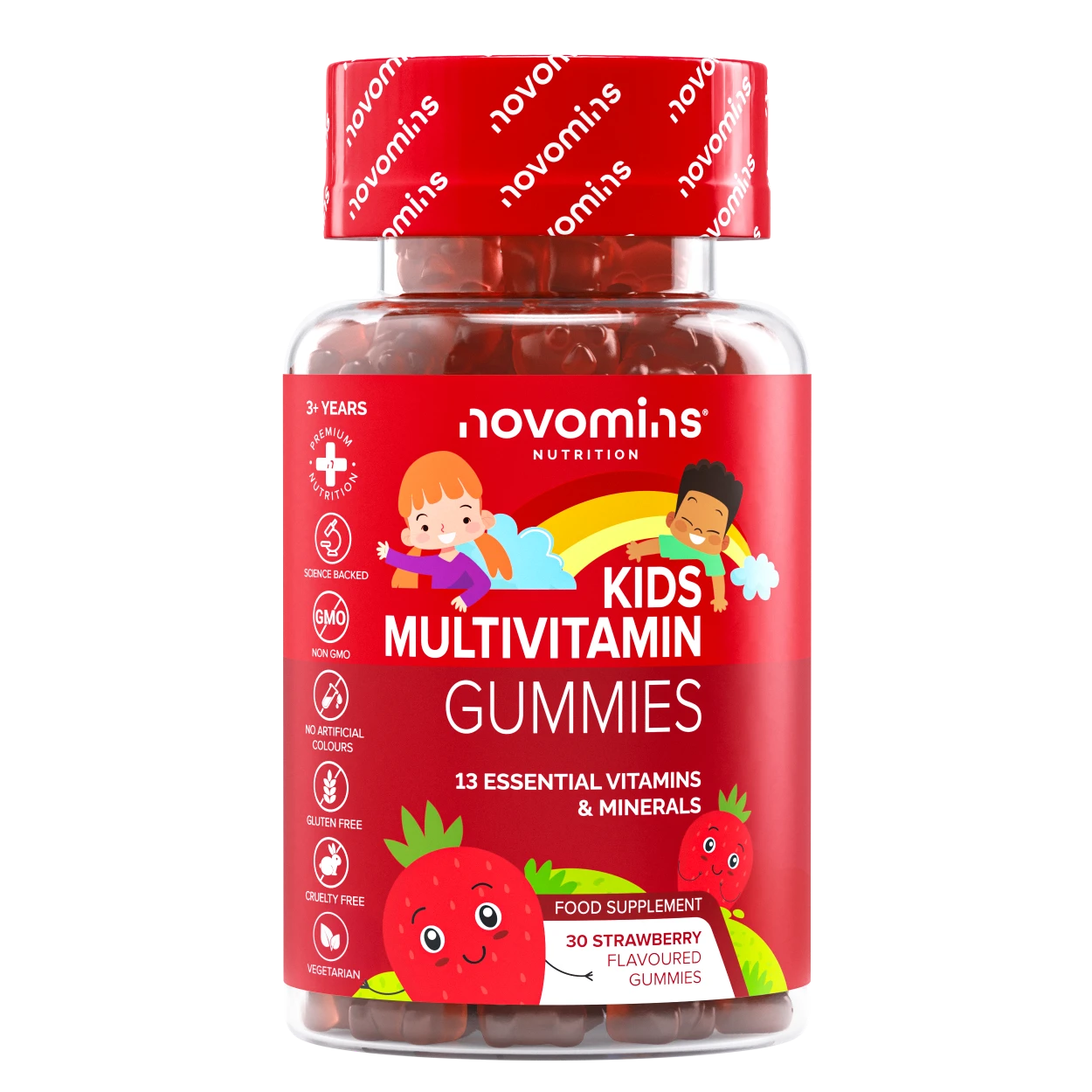 Novomins Multivitamines Enfants gummies 13 vitamines vegan