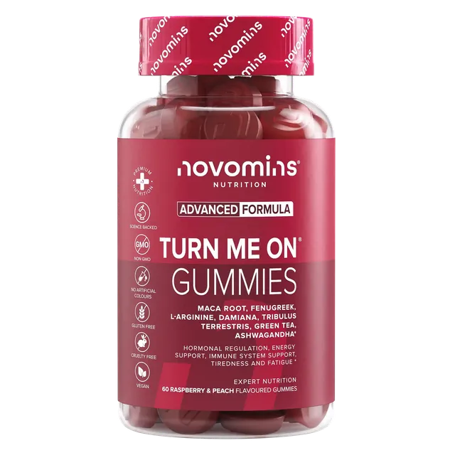 Novomins Libido Turn Me On Gummies maca ashwagandha énergie