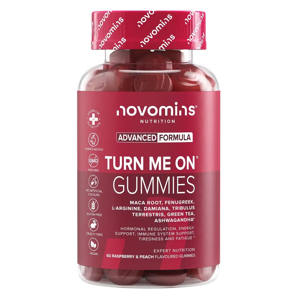Novomins Libido Turn Me On Gummies maca ashwagandha énergie