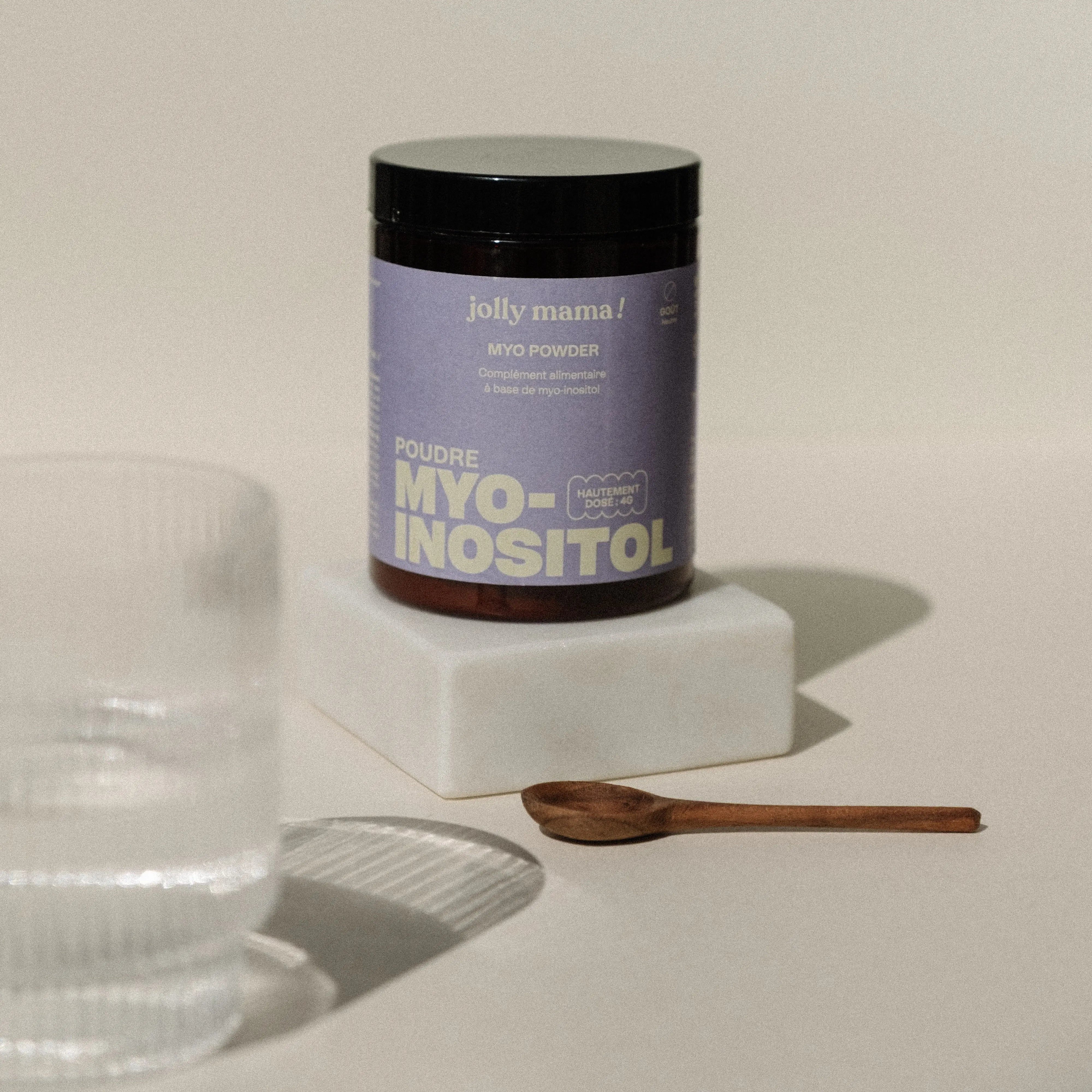 Jolly Mama Compléments Myo-powder myo-inositol 1 mois fertilité