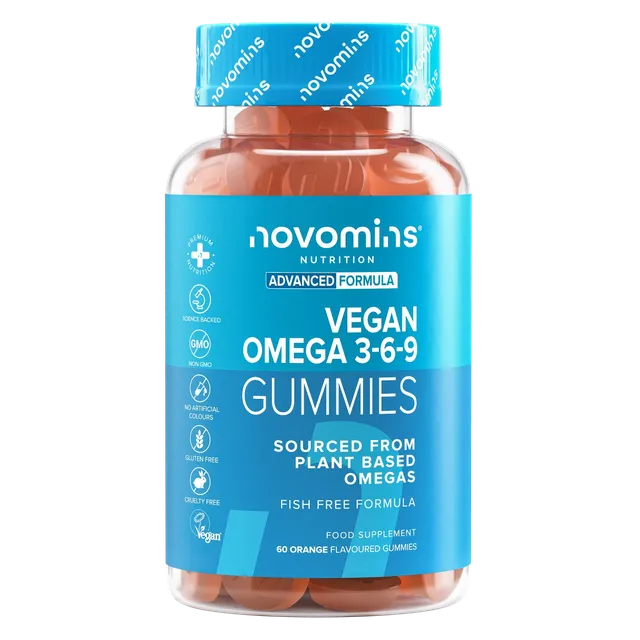 Novomins Cœur & circulation Oméga 3-6-9 gummies véganes périlla