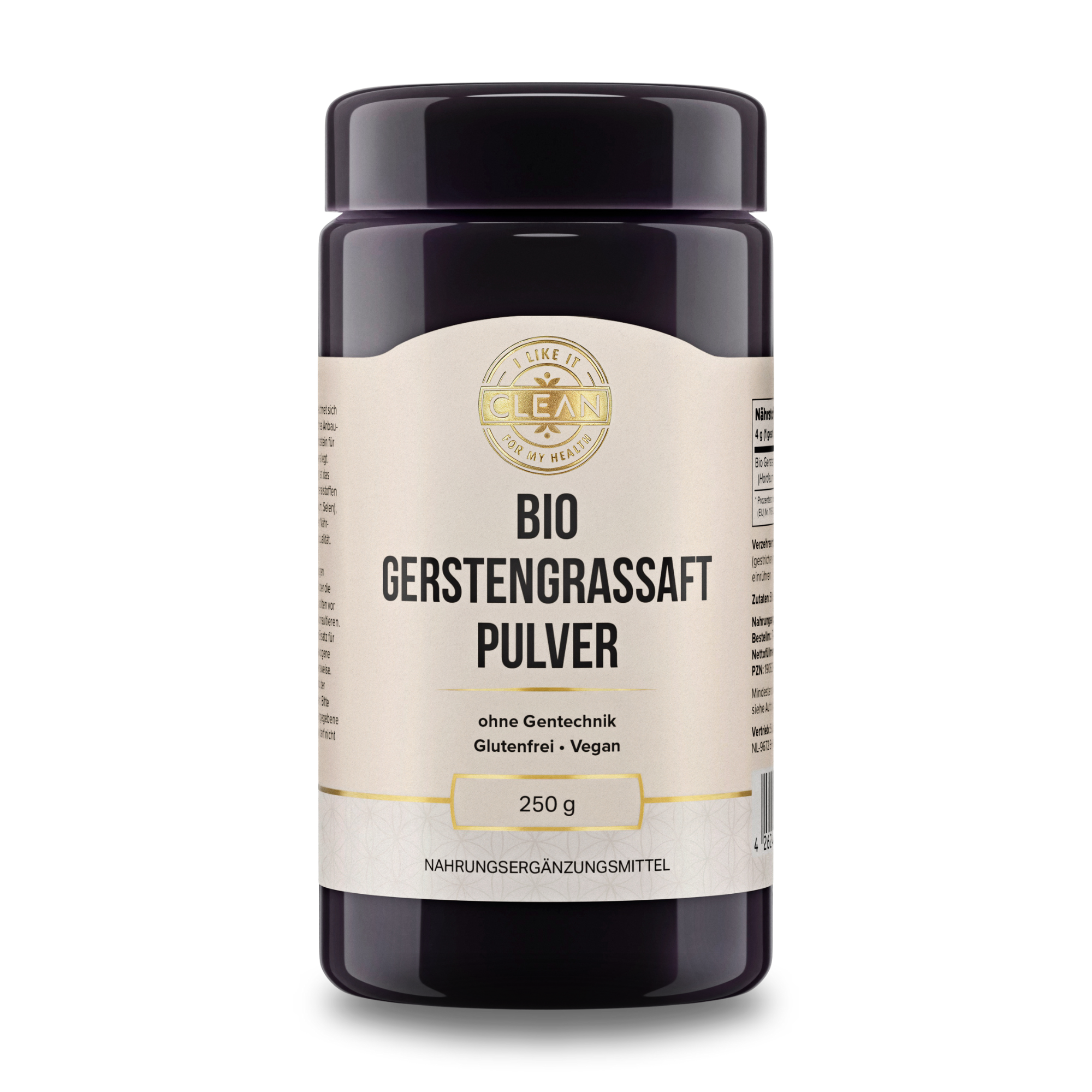 i like it clean Gerstengrassaft poudre jus d'orge bio 250 g