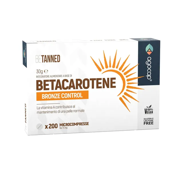 Agocap Vitamine Betacarotene complément bronzage mélanine