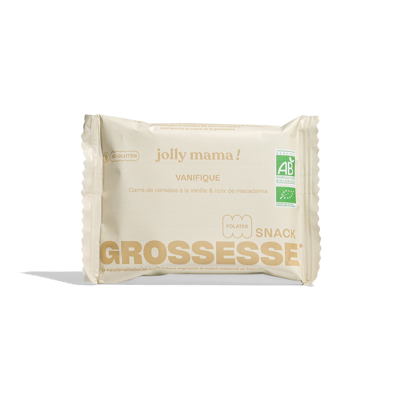 Jolly Mama Vanifique snacks vanille vitamine B9 macadamia