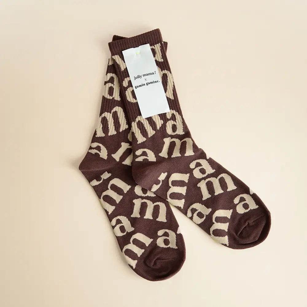 Jolly Mama Chaussettes Mama x Gamin Gamine coton taille unique