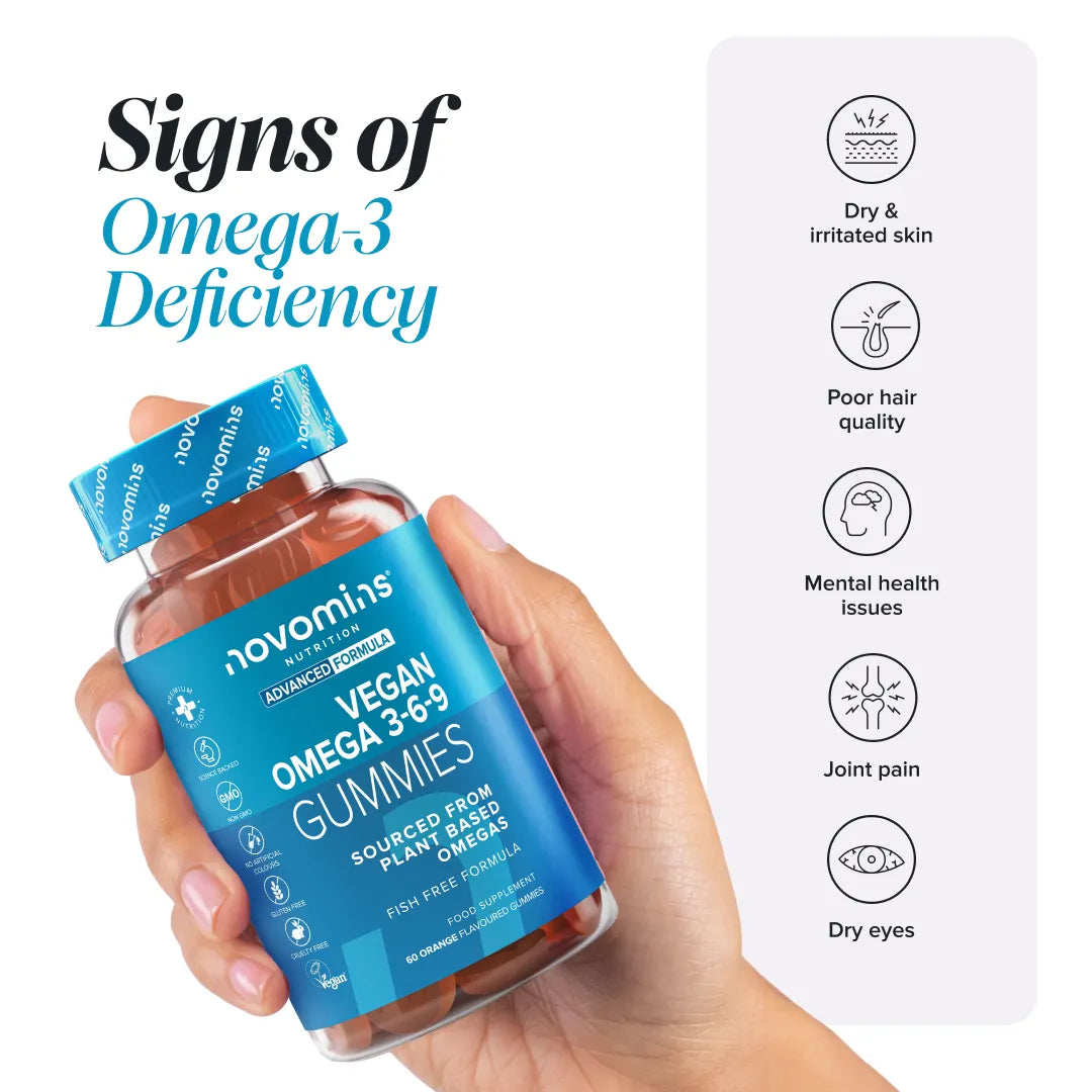 Novomins Cœur & circulation Oméga 3-6-9 gummies véganes périlla