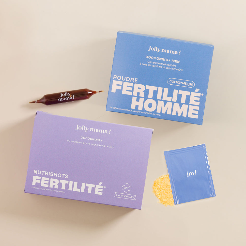 Jolly Mama Pack Fertilité Duo pack couple zinc sélénium