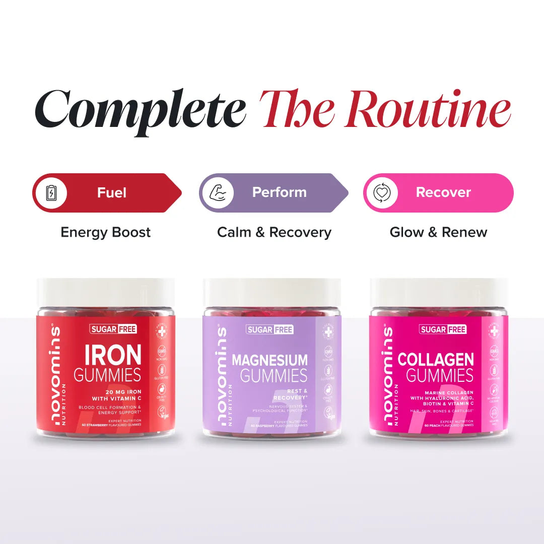 Novomins Fer Sans Sucre gummies fraise vitamine C