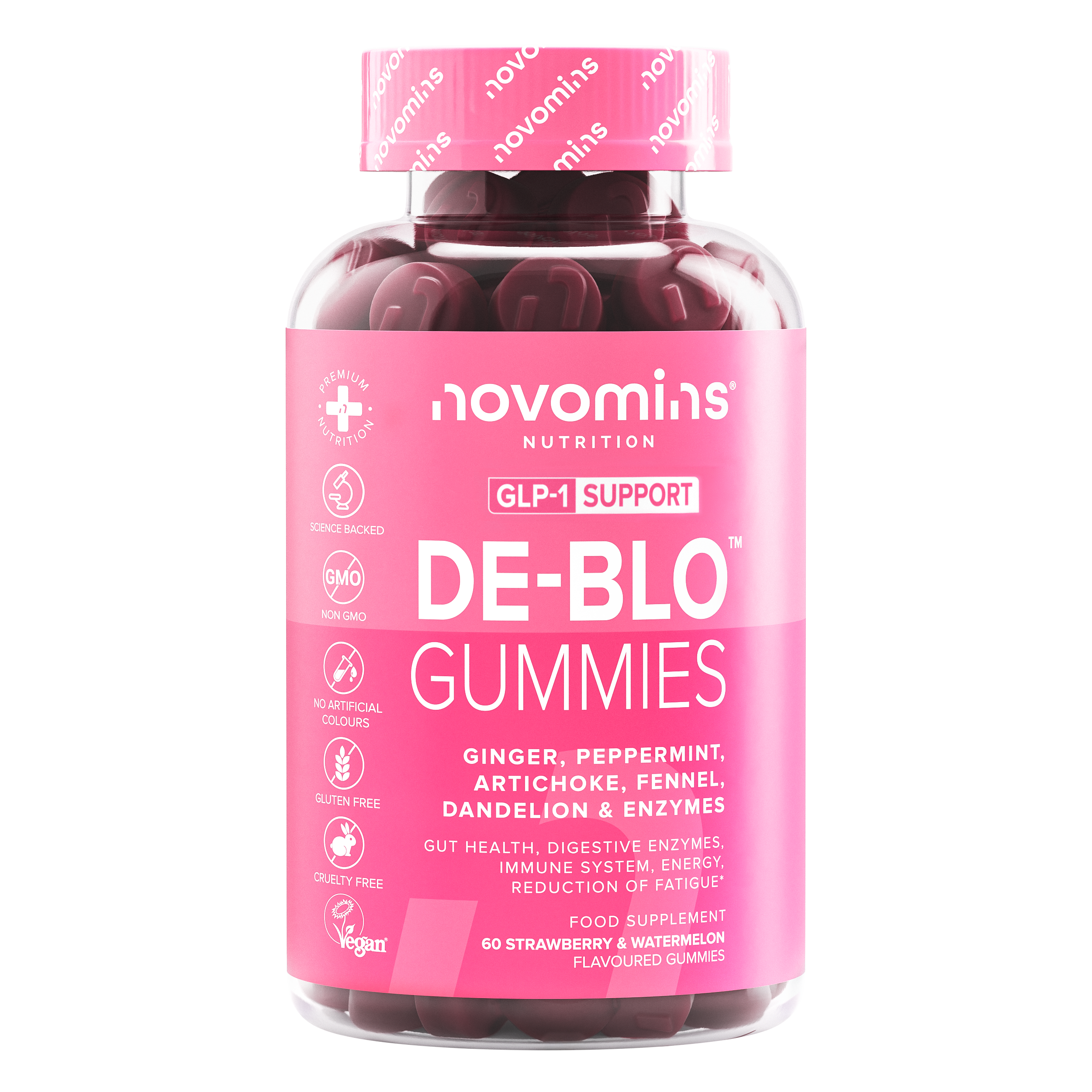 Novomins Anti-Ballonnements Gummies digestion 2 milliards