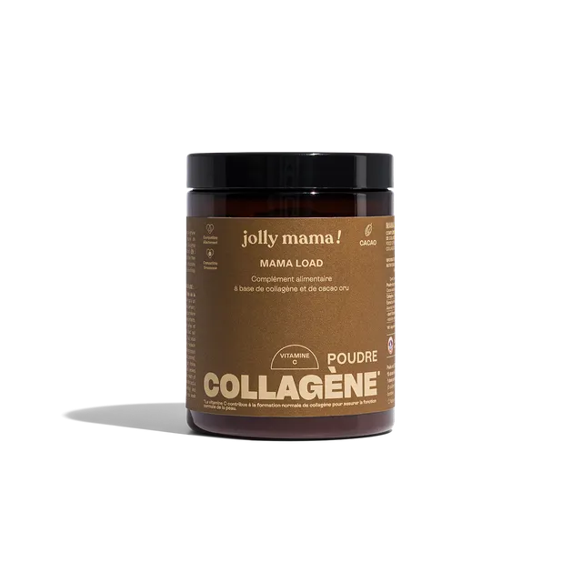 Jolly Mama Mamaload poudre collagène marin cacao 15 jours