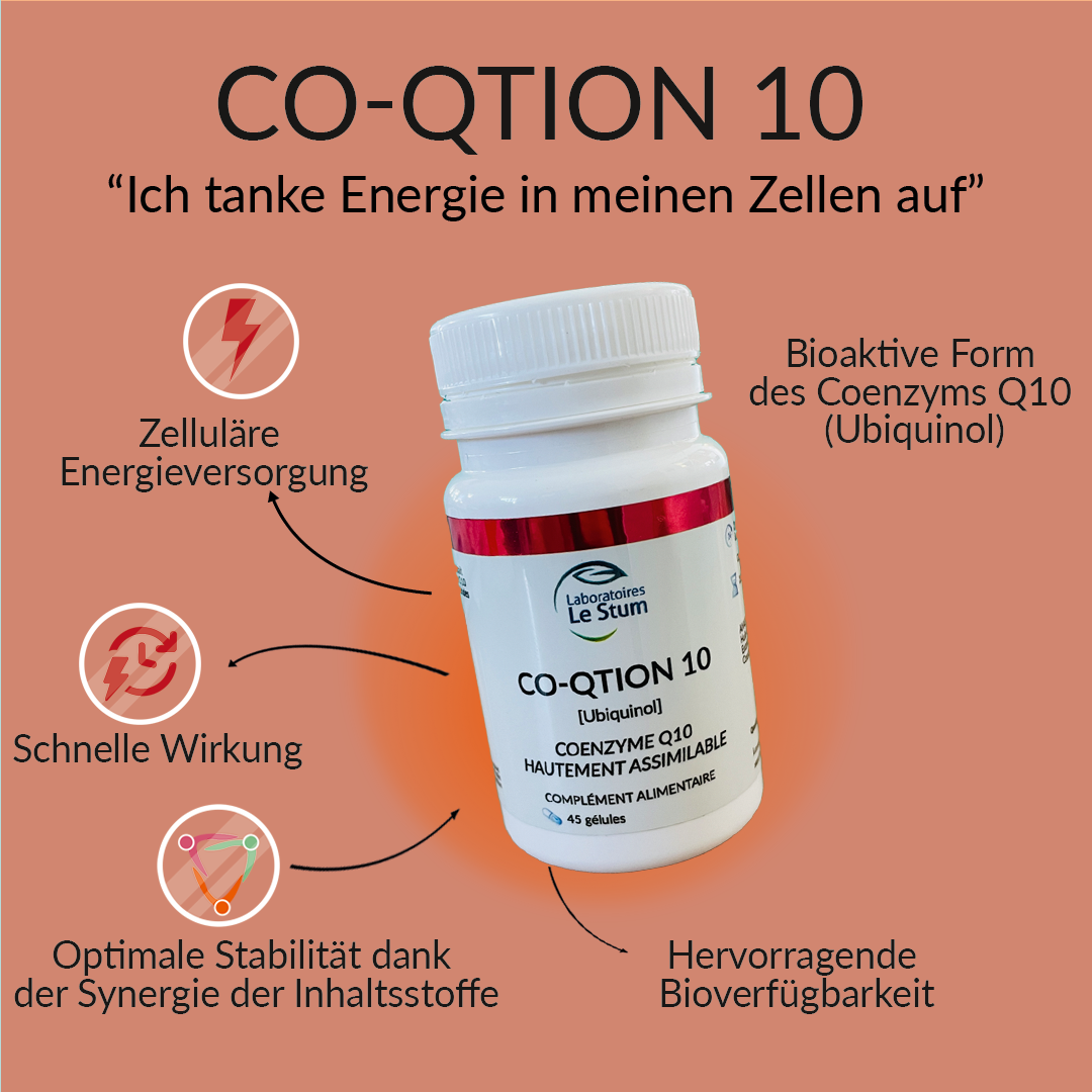 Le Stum Co-Qtion 10 complément Q10 ubiquinol DE énergie