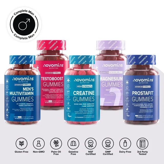 Novomins Homme Complet Coffret 5 Gummies Vitalité