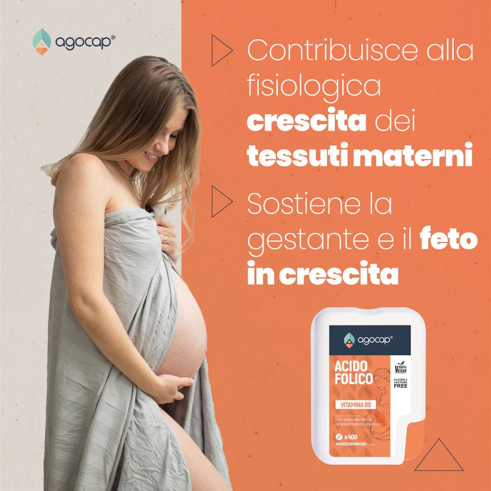 Agocap Gravidanza acide folique B9 400mcg 400 micro-comprimés