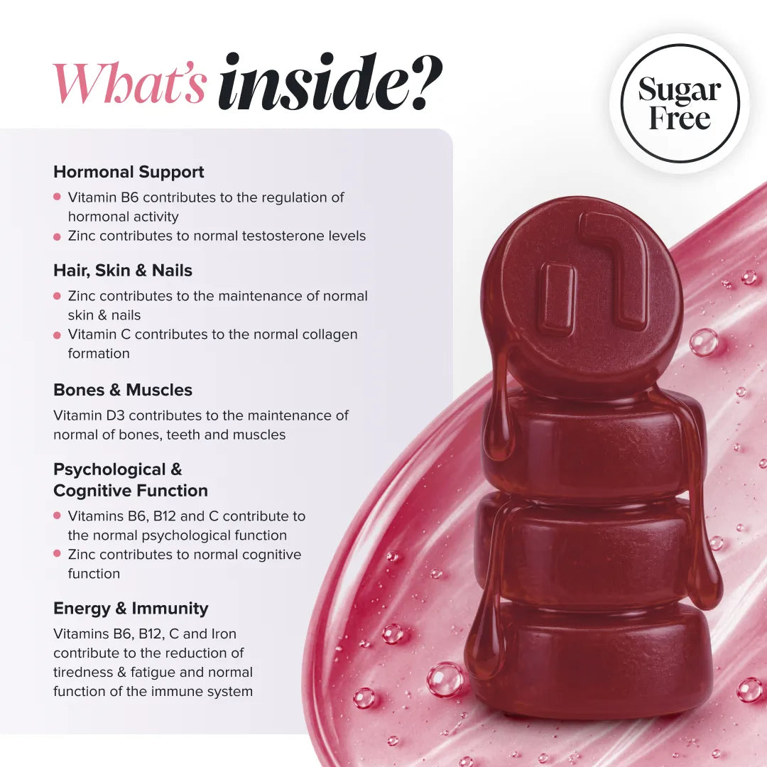 Novomins Périménopause Gummies Femme Sans Sucre