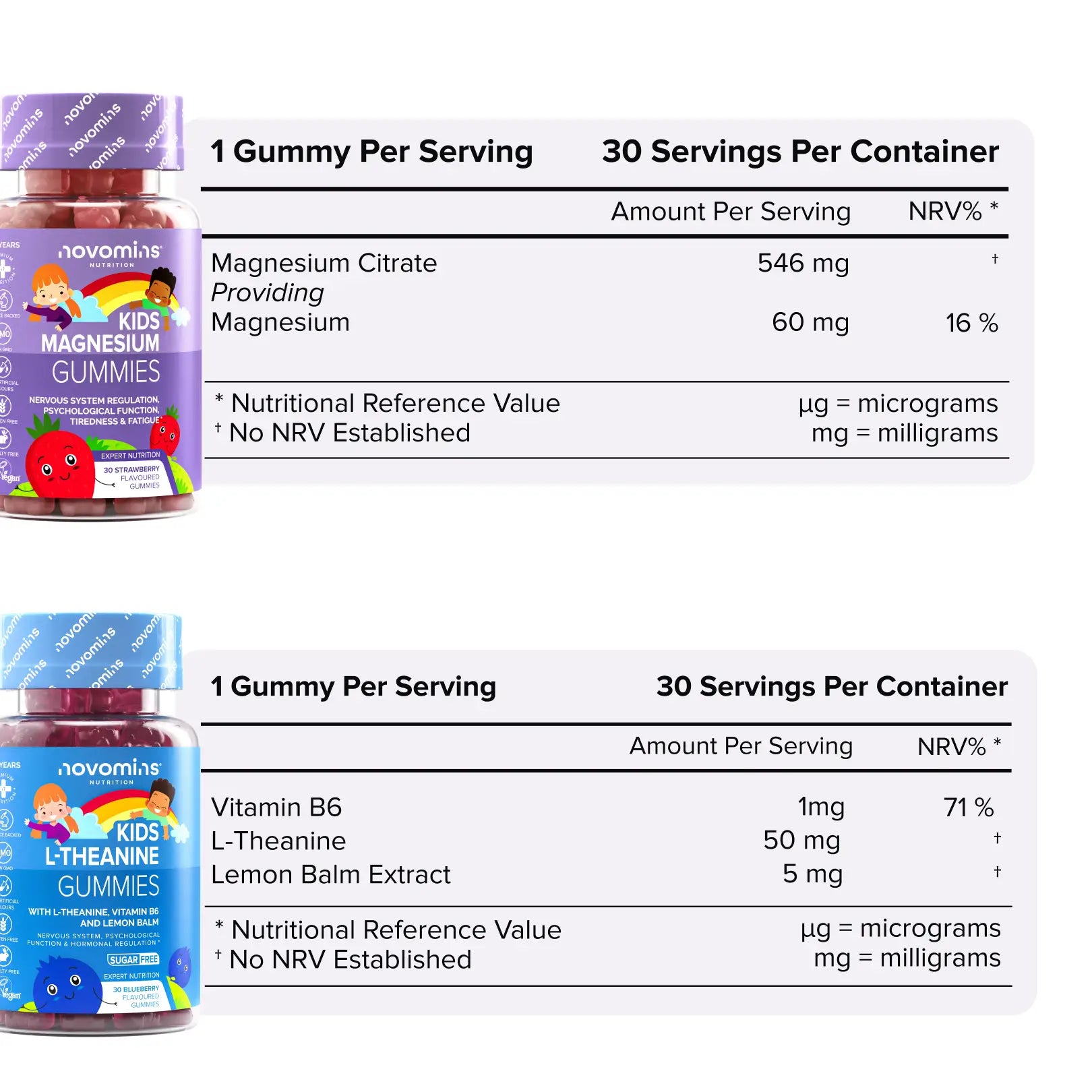 Novomins Coffrets Focus Enfants L-théanine B magnésium