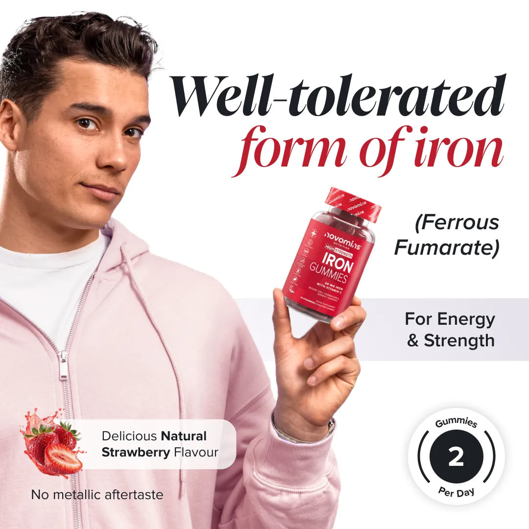 Novomins Immunité Gummies Fer vitamine C fatigue