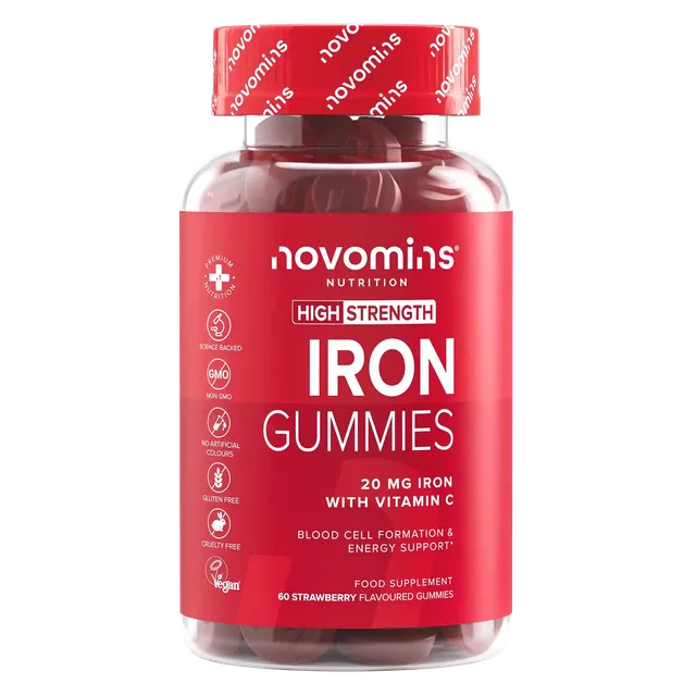 Novomins Immunité Gummies Fer vitamine C fatigue