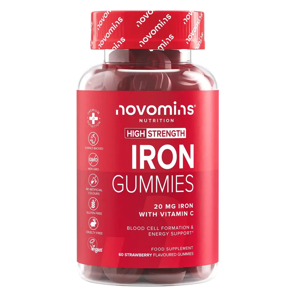 Novomins Immunité Gummies Fer vitamine C fatigue