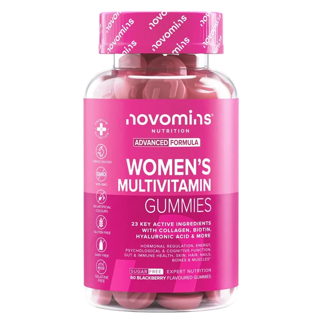 Novomins Multivitamines Gummies multivitaminés femmes collagène 23 actifs