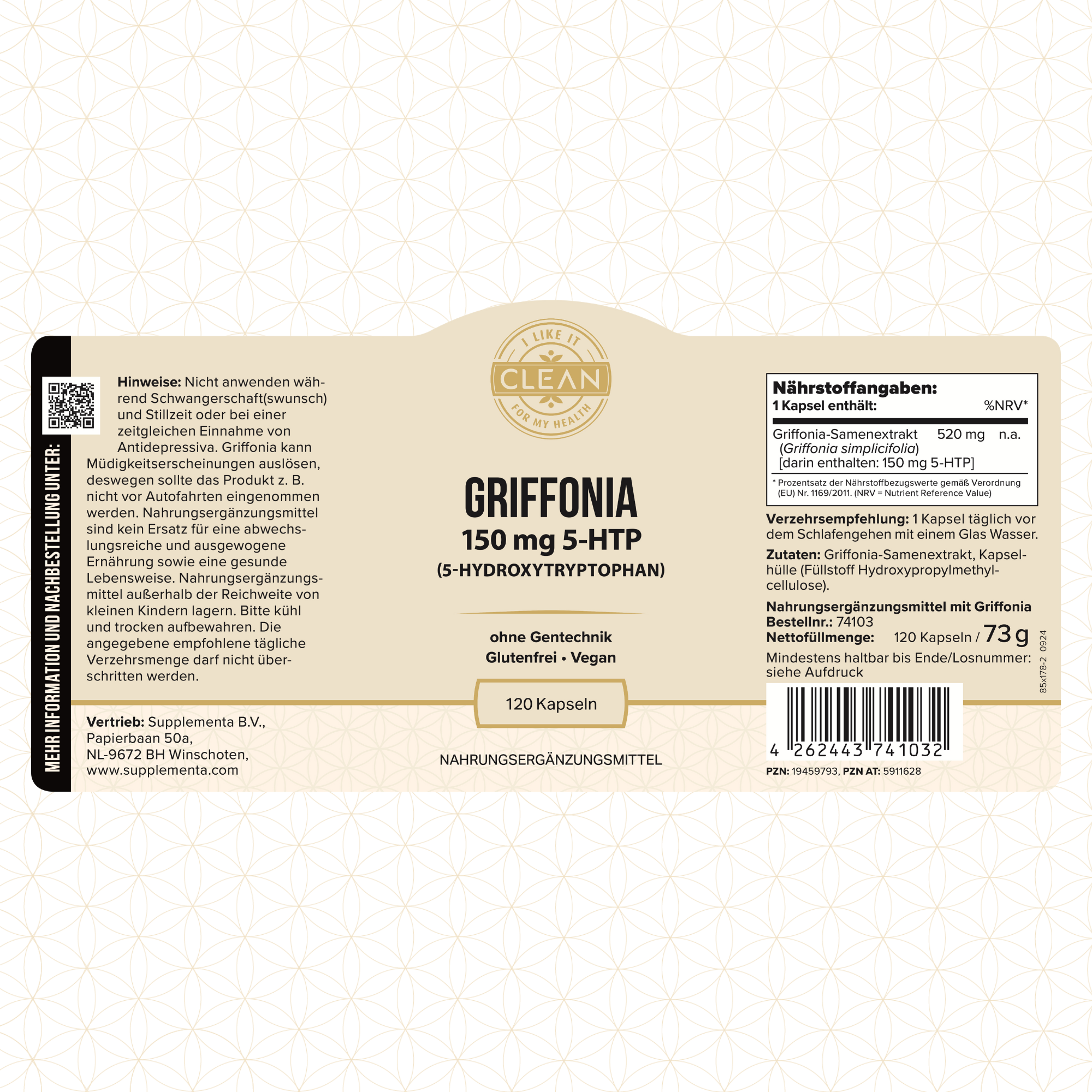 i like it clean Griffonia gélules 120 5-HTP 150 mg