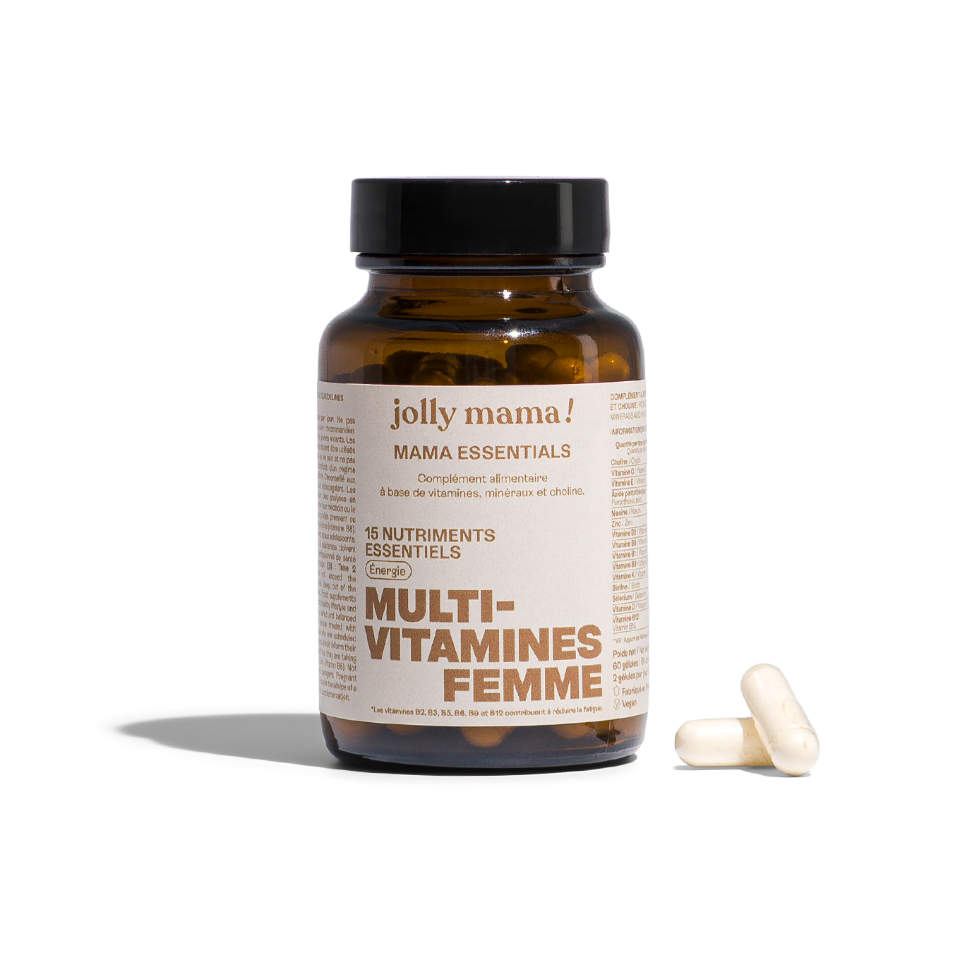 Jolly Mama Mama Essentials Vitamines 1 Mois Fatigue Vitamine C