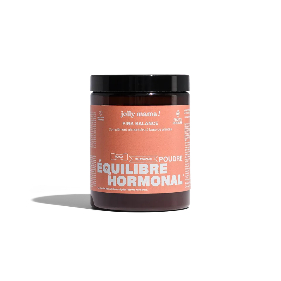 Jolly Mama Pink Balance poudre fertilité maca fruits rouges 15 jours