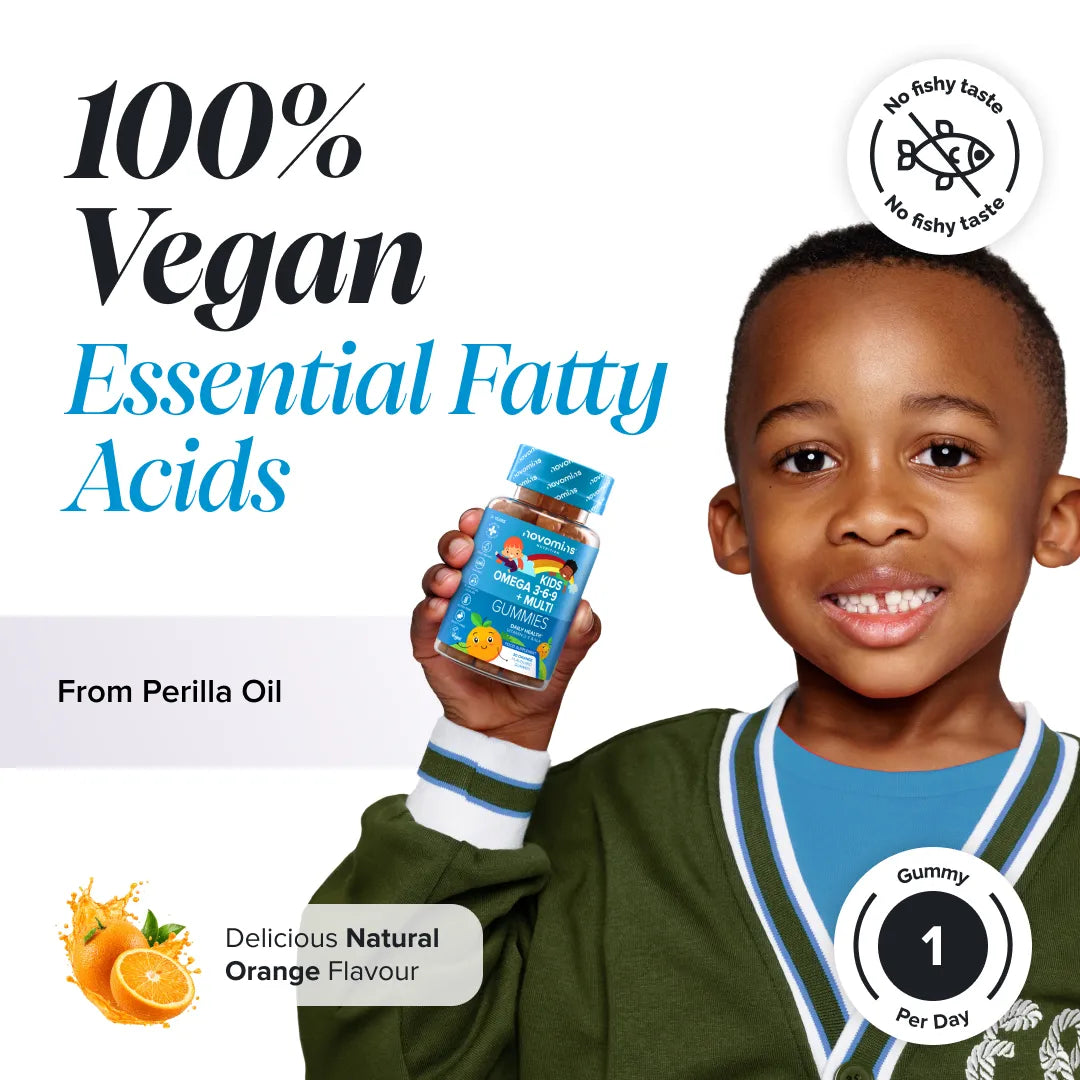 Novomins Enfants Gummies Oméga 3-6-9 vitamine D