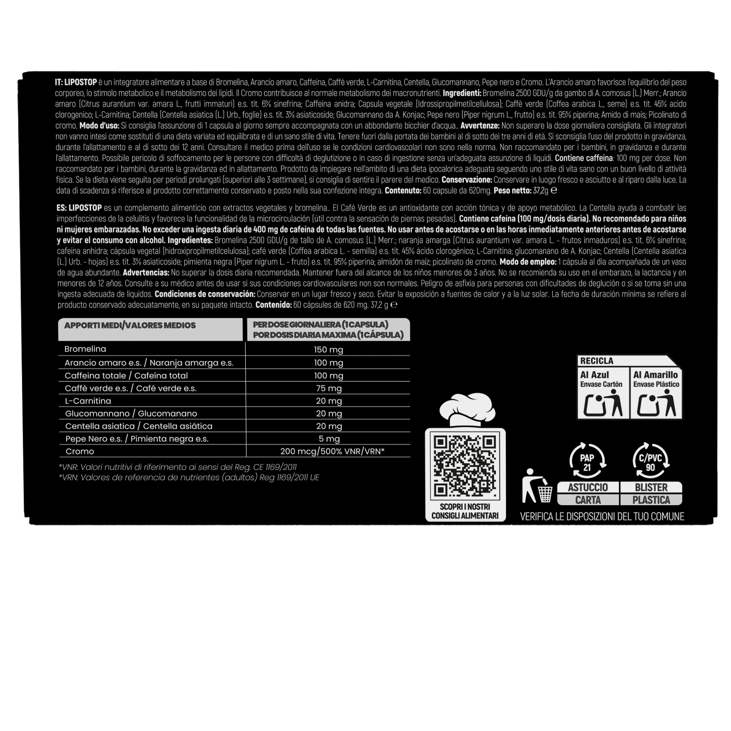 Agocap Lipostop minceur 60 gélules métabolisme